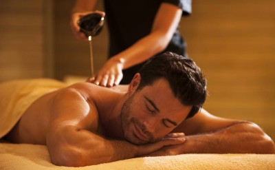 Massage at The Spa - Male Model