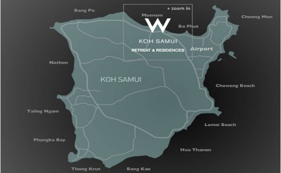 W-Retreat-Koh-Samui-Map