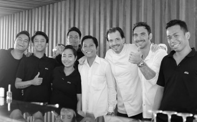 Team - Chef, Carlos and Beach Bar team