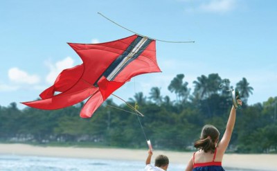 Children with Balinese kites