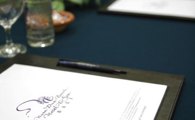 meeting table set up