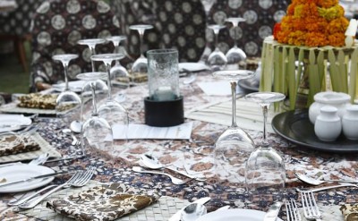 theme party set up - batik - temple garden 3